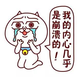 “我的内心几乎是崩溃的”表情包