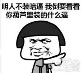 “明人不说暗话”表情包