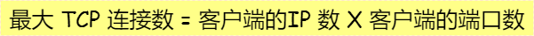 最大 TCP 连接数计算公式