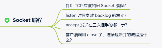 「Socket 编程」章节问题导读图