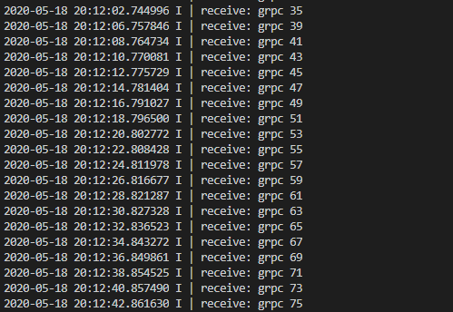 关闭 :8000 后,localhost:8002 轮流接收请求(grpc 39、41……75)
