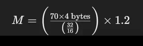 代入 70B 参数与 16 位精度