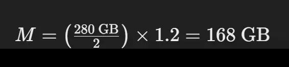 计算结果 168GB